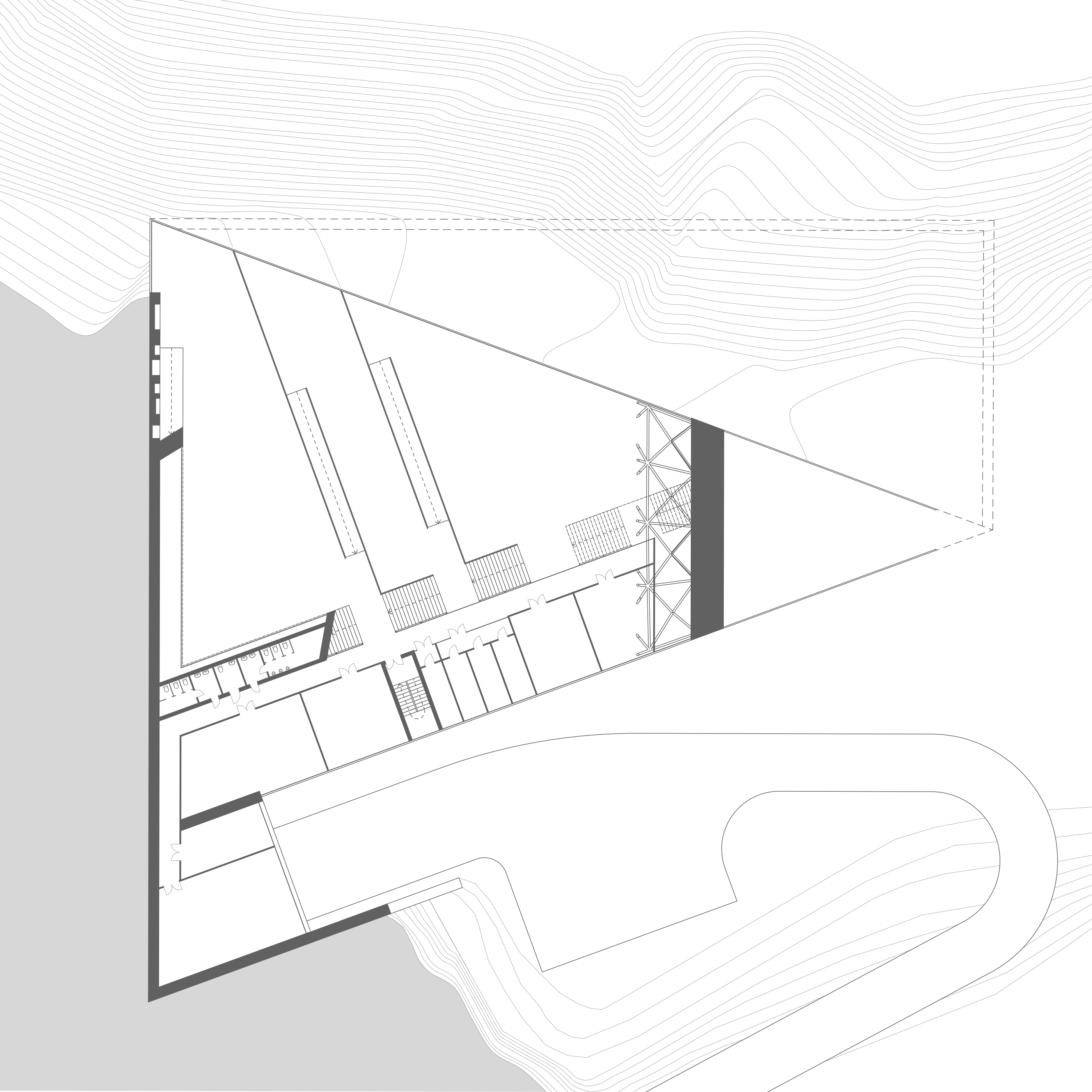 Floor plan 2 for Prism, Bamiyan, Afghanistan.